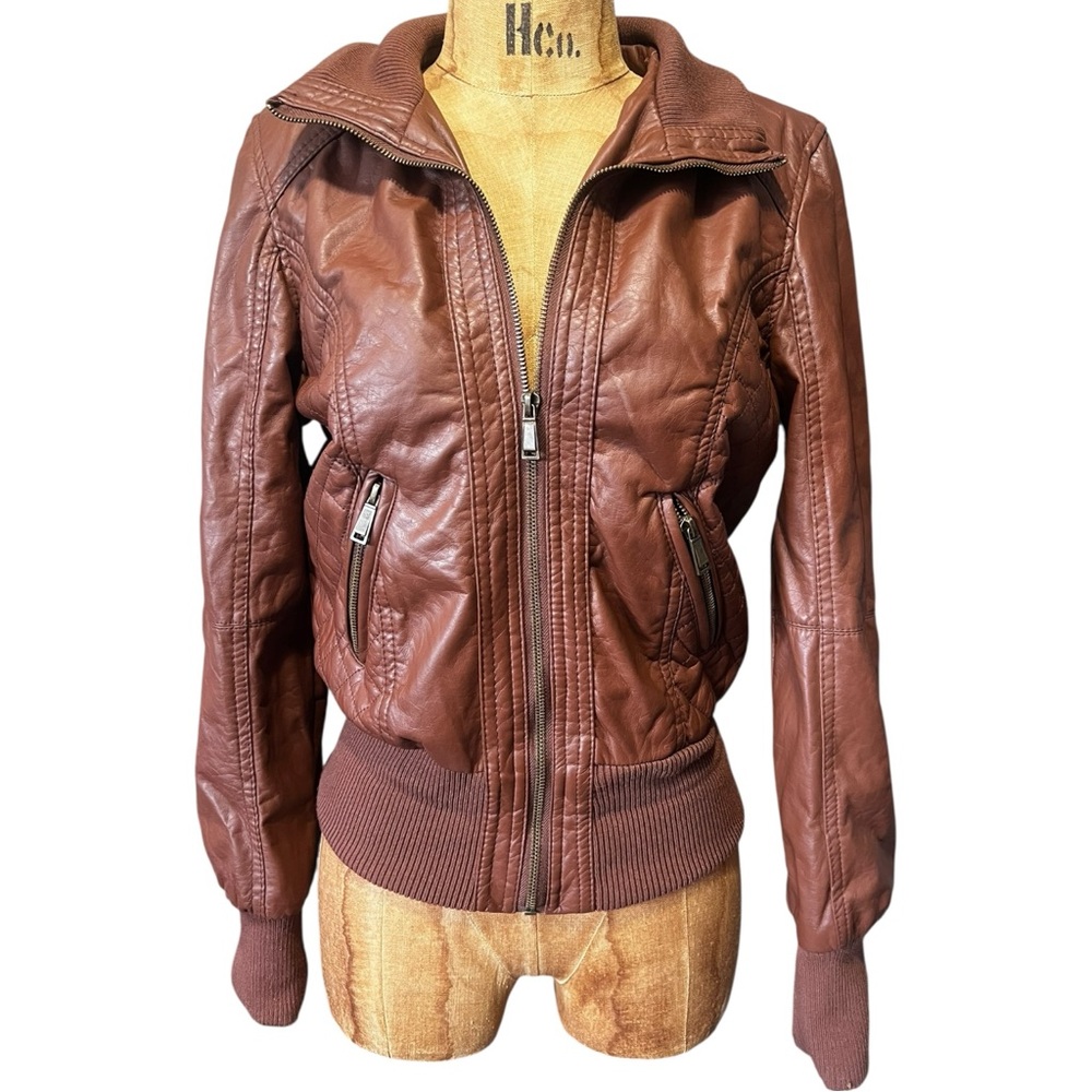 J2 Brown Bomber Jacket for Women Like New! M